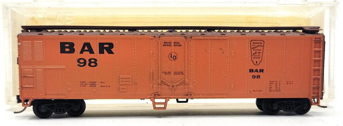 Atlas 3652 Bangor & Aroostook 50' Mechanical Reefer #98 LN/Box