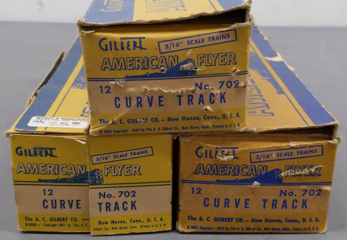 American Flyer 702 Vintage S Curved Track Sections (31)/Box