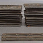 S Scale Curved & Straight Tinplate Track w/ Rubber Roadbed [20] VG