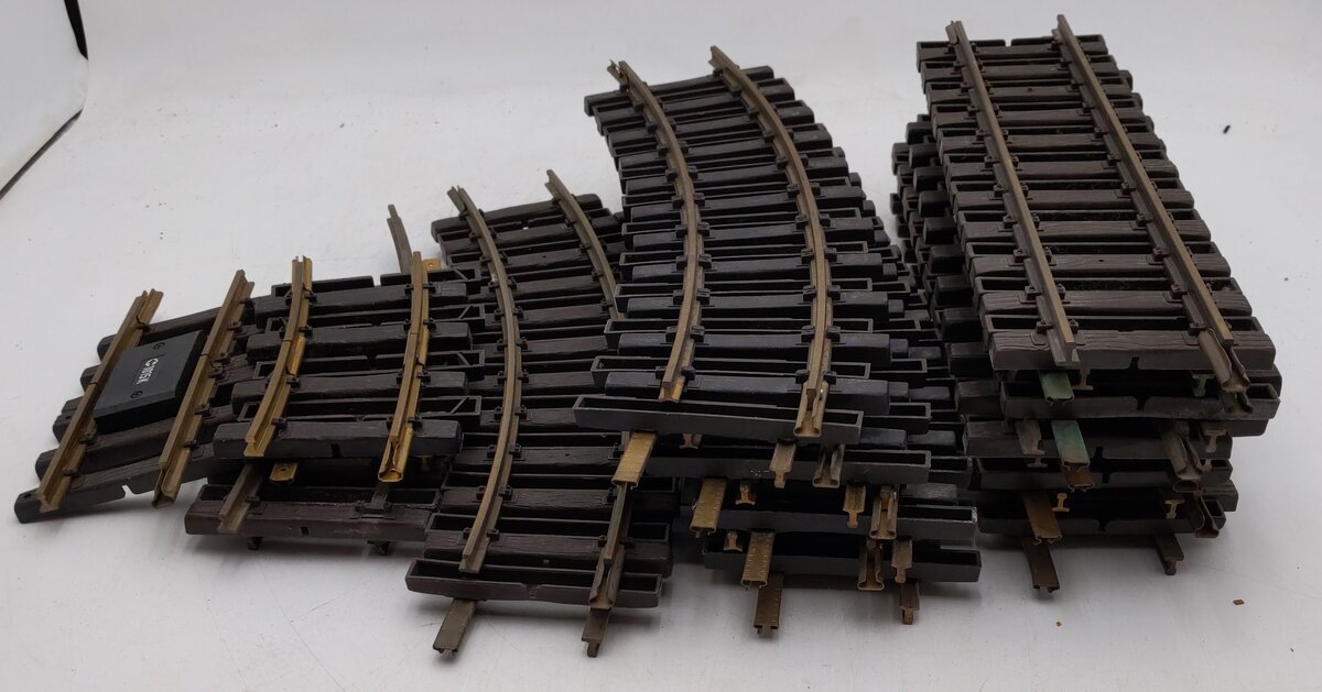 LGB/ Bachmann G Gauge Assorted Curved and Straight Track Sections [25] VG