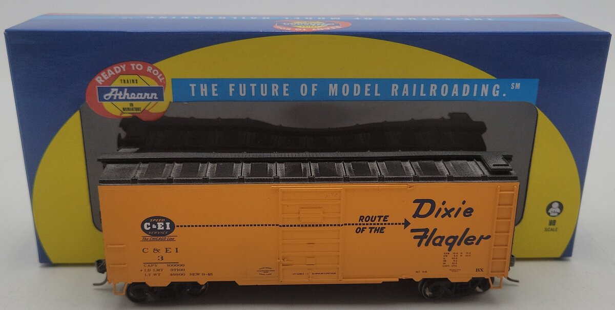 Athearn 92277 HO Scale C&EI/Dixie 40' Express Boxcar #3 EX/Box