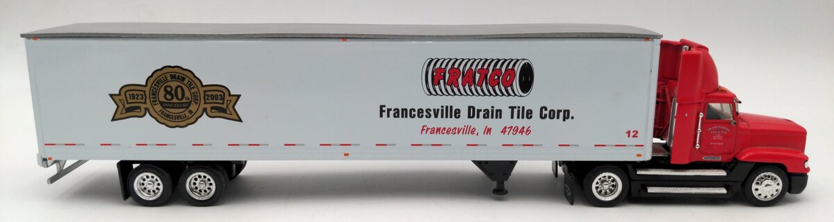Tonkin Diecast Fratco Francesville Drain Tile Corp. Tractor Trailer VG