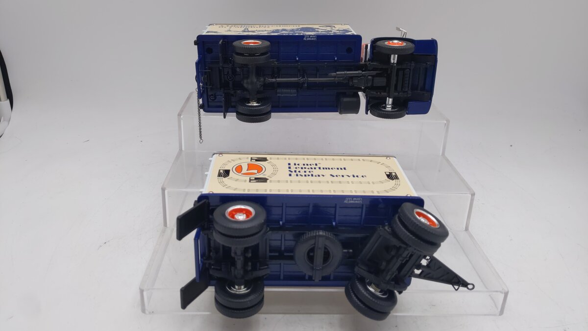 Lionel 19-2151 1/34 scale Diecast 1953 White 3000 Freight Truck w/ Trailer EX