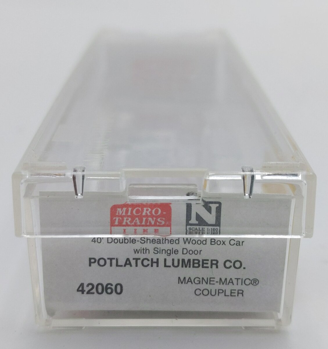 Micro-Trains 04200060 N Scale Potlatch Lumber Co. 40' Wood Boxcar #424 EX/Box