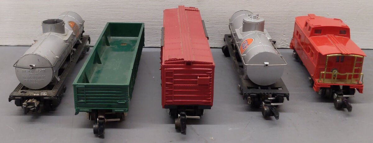 American Flyer Vintage S Gauge Freight Cars #625G, 631, 630, 629, 625G[5] VG