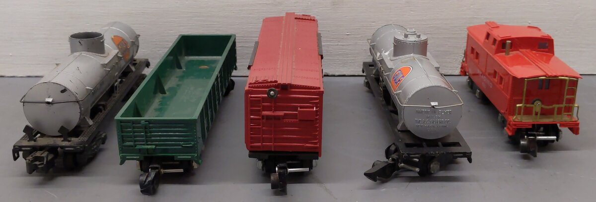 American Flyer Vintage S Gauge Freight Cars #625G, 631, 630, 629, 625G[5] VG