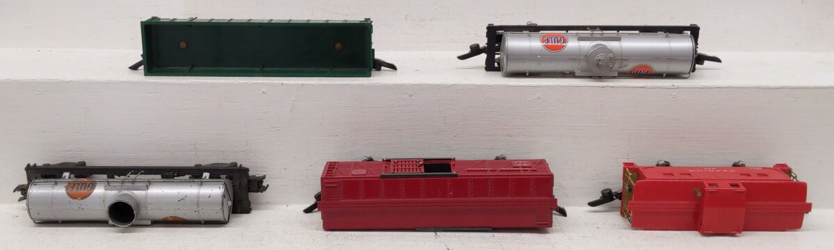 American Flyer Vintage S Gauge Freight Cars #625G, 631, 630, 629, 625G[5] VG
