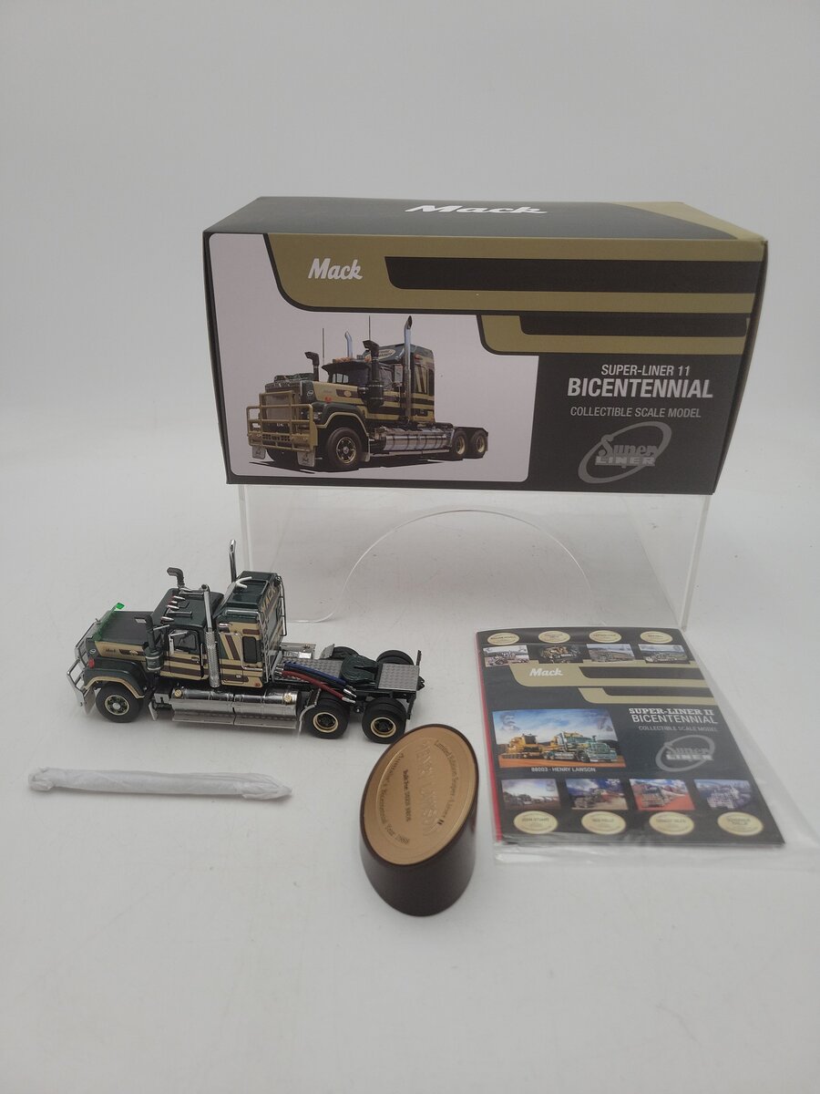 Drake Z88003 1:50 Scale Mack Henry Lawson Bicentennial Super Liner Tractor LN/Box