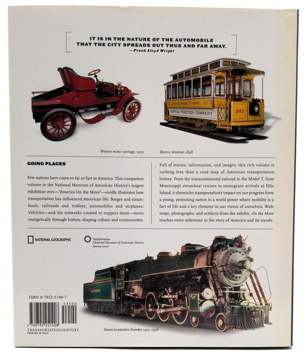 Nat Geo 0-7922-5140-7 On the Move Transportation & The American Story LN