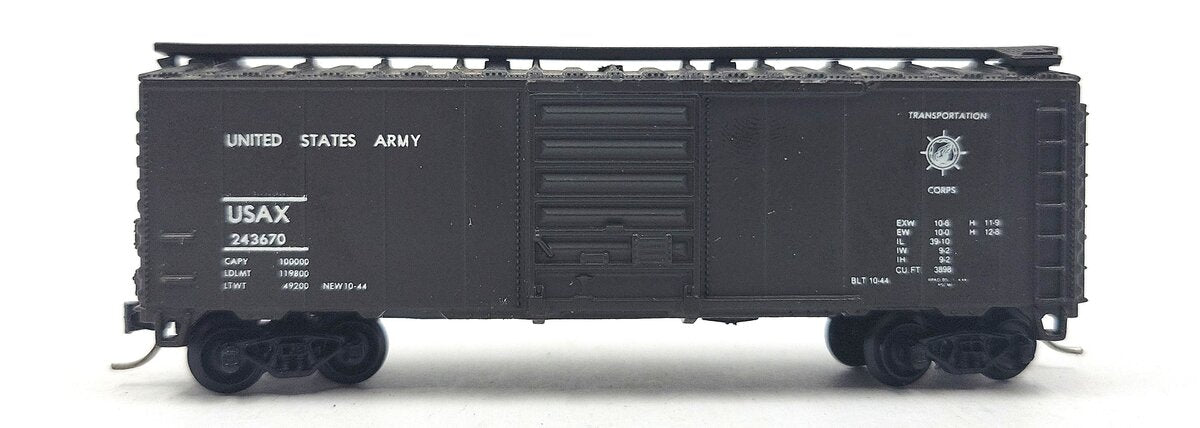 Atlas 3400 N Scale USAX United States Army Box Car #243670 LN/Box