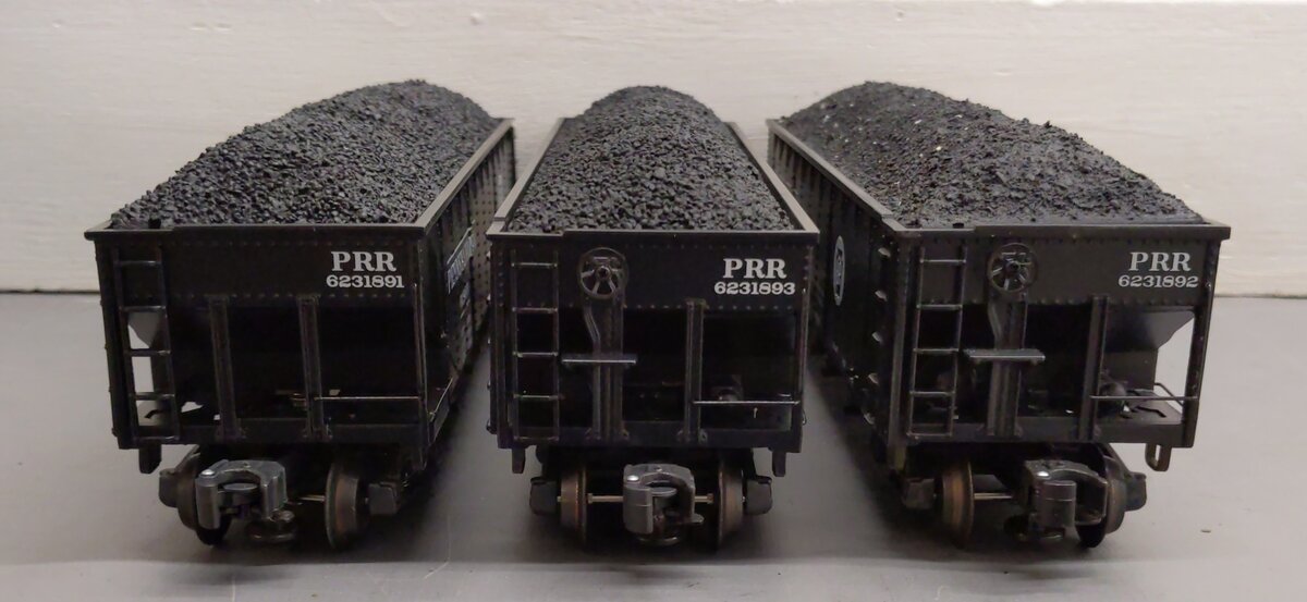 K-Line K623-1891A Pennsylvania Railroad 3-Car Diecast Hopper Set LN/Box