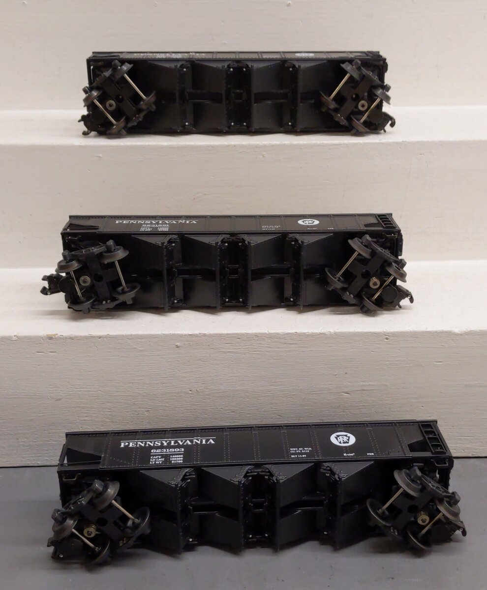 K-Line K623-1891A Pennsylvania Railroad 3-Car Diecast Hopper Set LN/Box
