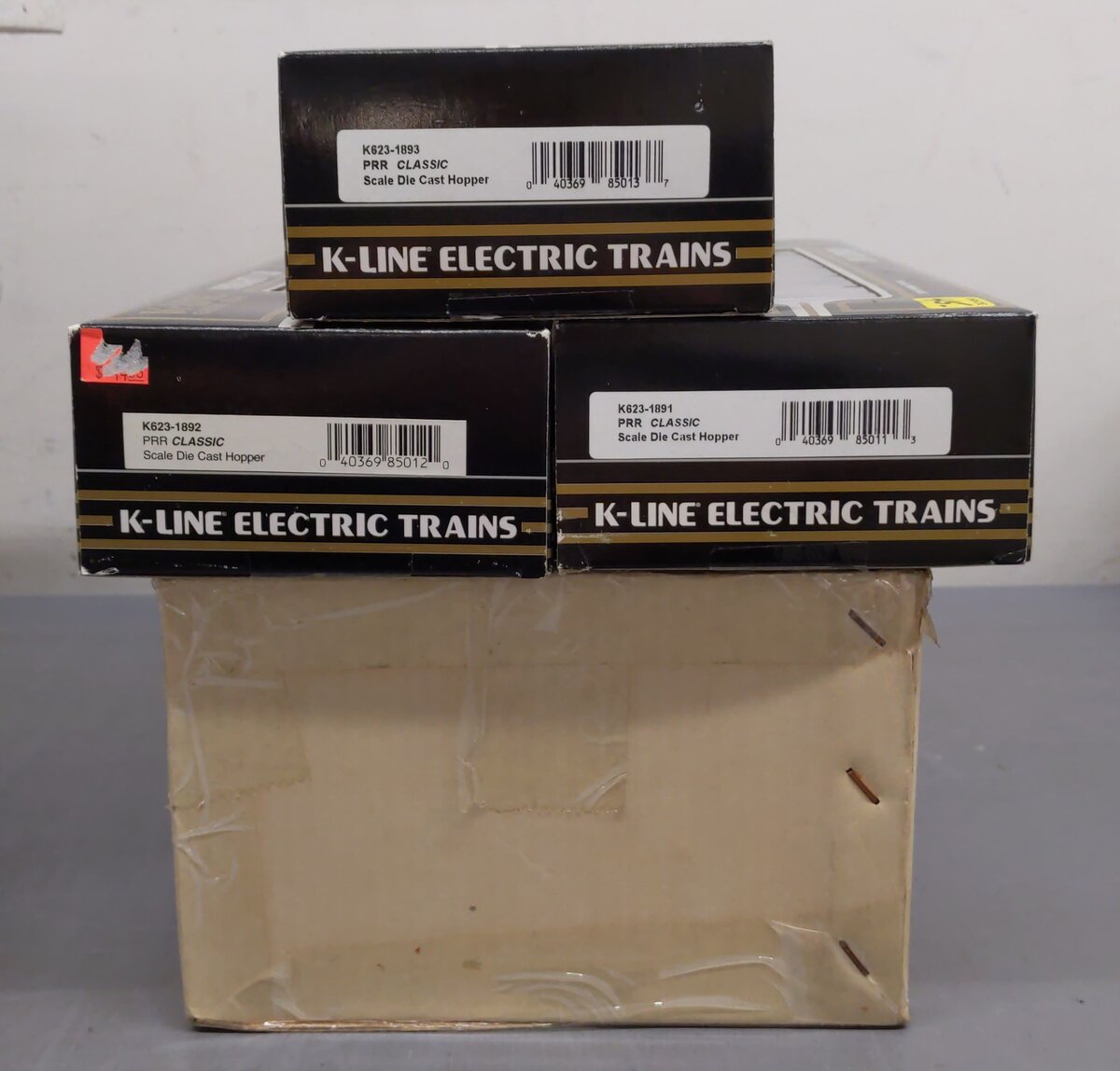 K-Line K623-1891A Pennsylvania Railroad 3-Car Diecast Hopper Set LN/Box