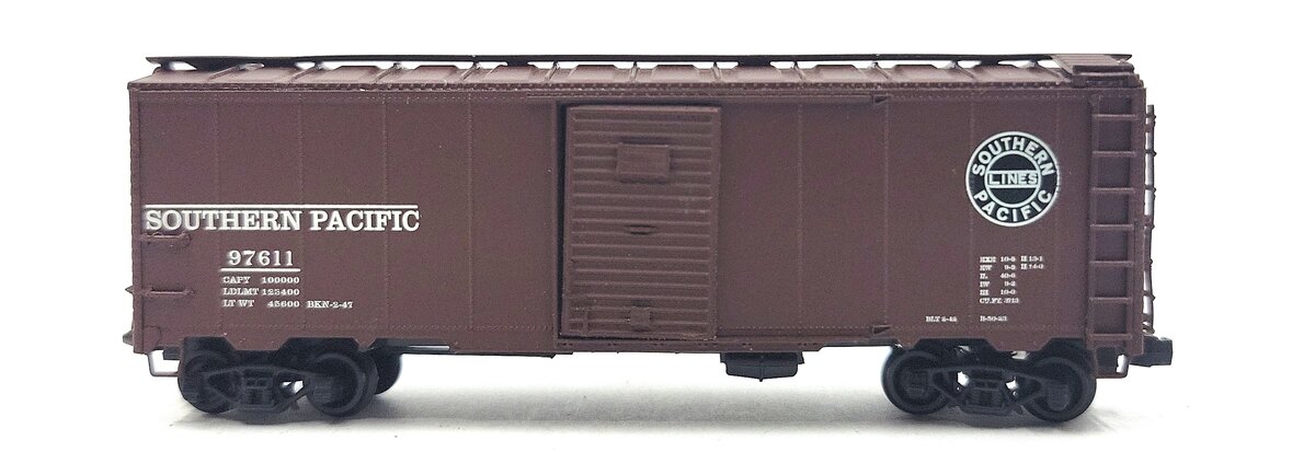 Tex-N-Rails 65701-12 N Scale Southern Pacific 1937 AAR 40' Box Car #97611 LN/Box