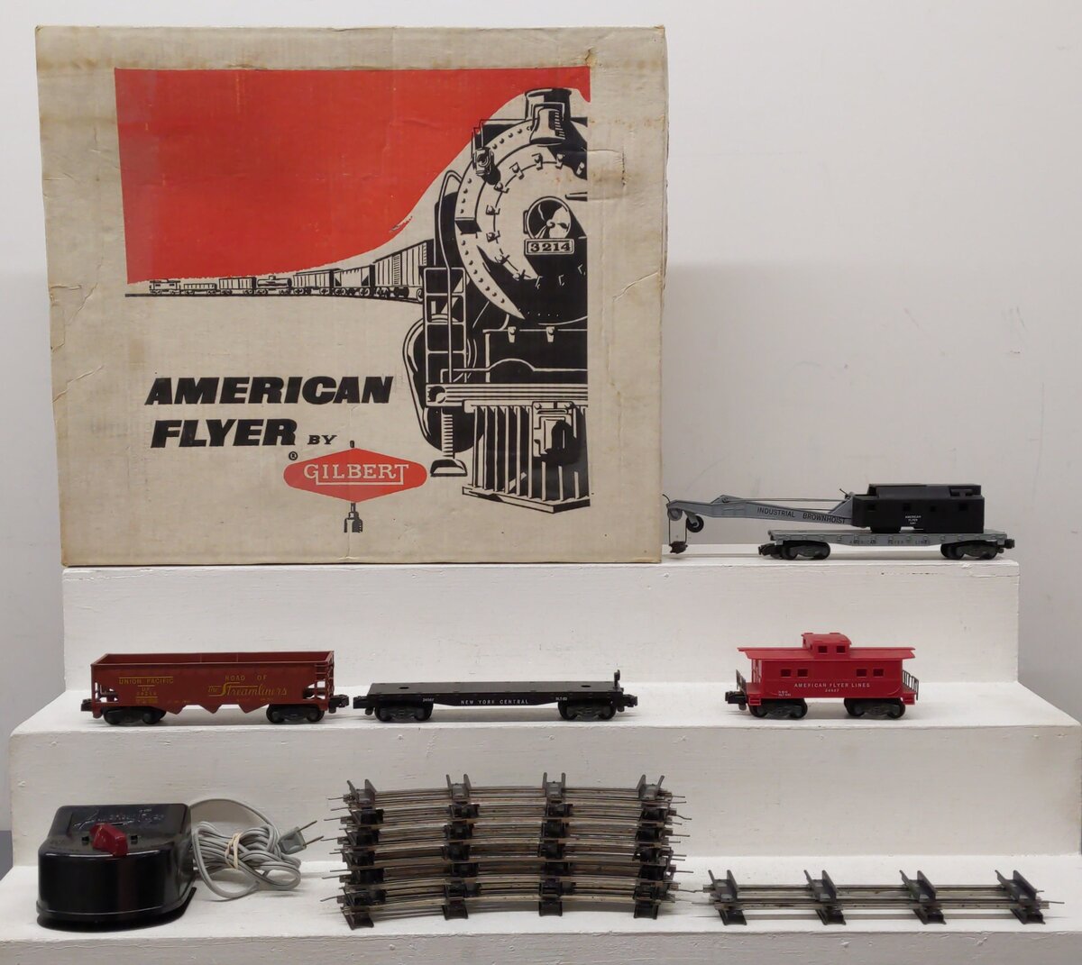 American Flyer 20610 Vintage S The Dispatcher Diesel Freight Train Set EX/Box