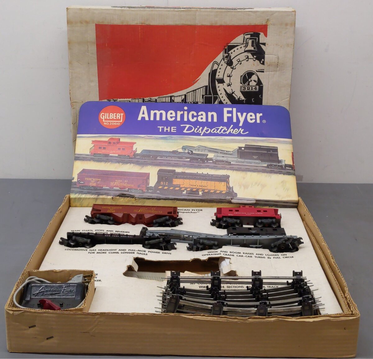 American Flyer 20610 Vintage S The Dispatcher Diesel Freight Train Set EX/Box