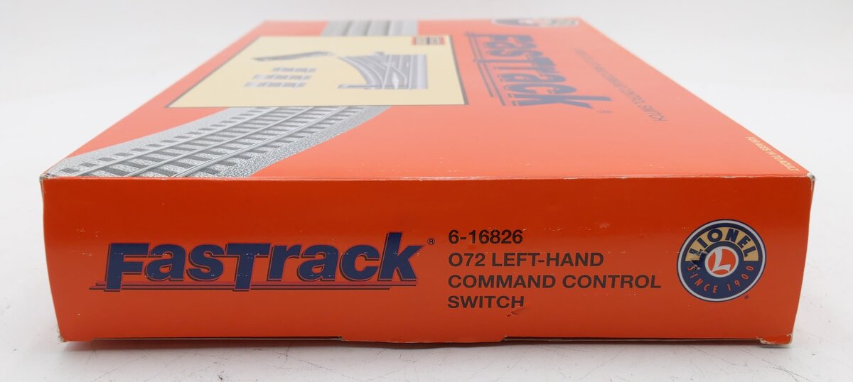Lionel 6-16826 O72 FasTrack Command Control Left Hand Switch Turnout EX/Box