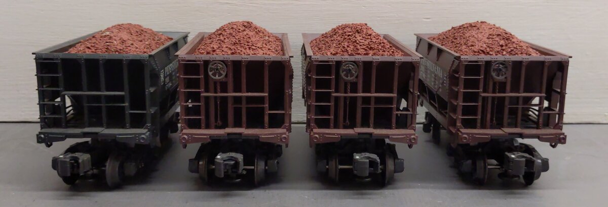 K-Line O Scale Pennsylvania RR Ore Car 4 Pack- 6711891,6711892,6711893,6711894 LN/Box