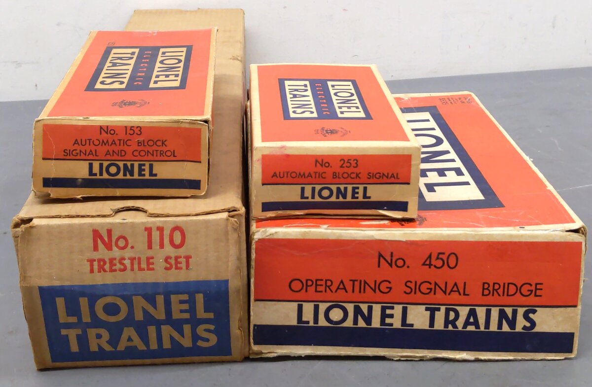Lionel O Gauge Vintage Accessories: 456-19, 260, 153, 450, 253, 110 [9] VG
