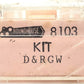 Roundhouse 8103 N Denver & Rio Grande Western Thrall Coal Gondola #56998 LN/Box