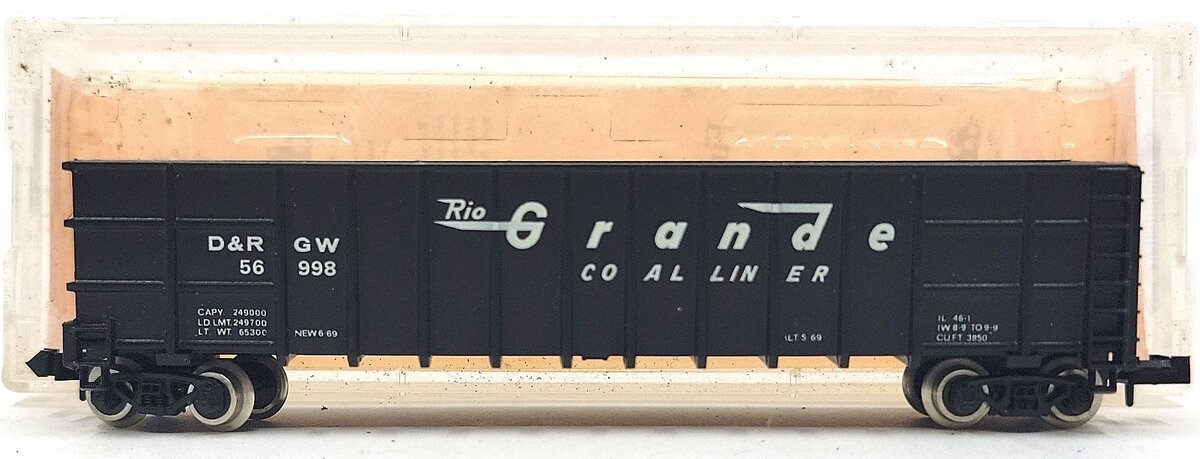 Roundhouse 8103 N Denver & Rio Grande Western Thrall Coal Gondola #56998 LN/Box