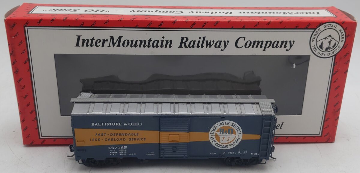 InterMountain 45757-05 HO Scale B&O Boxcar #467765 EX/Box