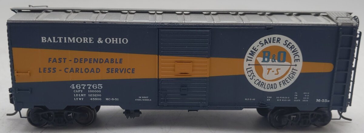 InterMountain 45757-05 HO Scale B&O Boxcar #467765 EX/Box