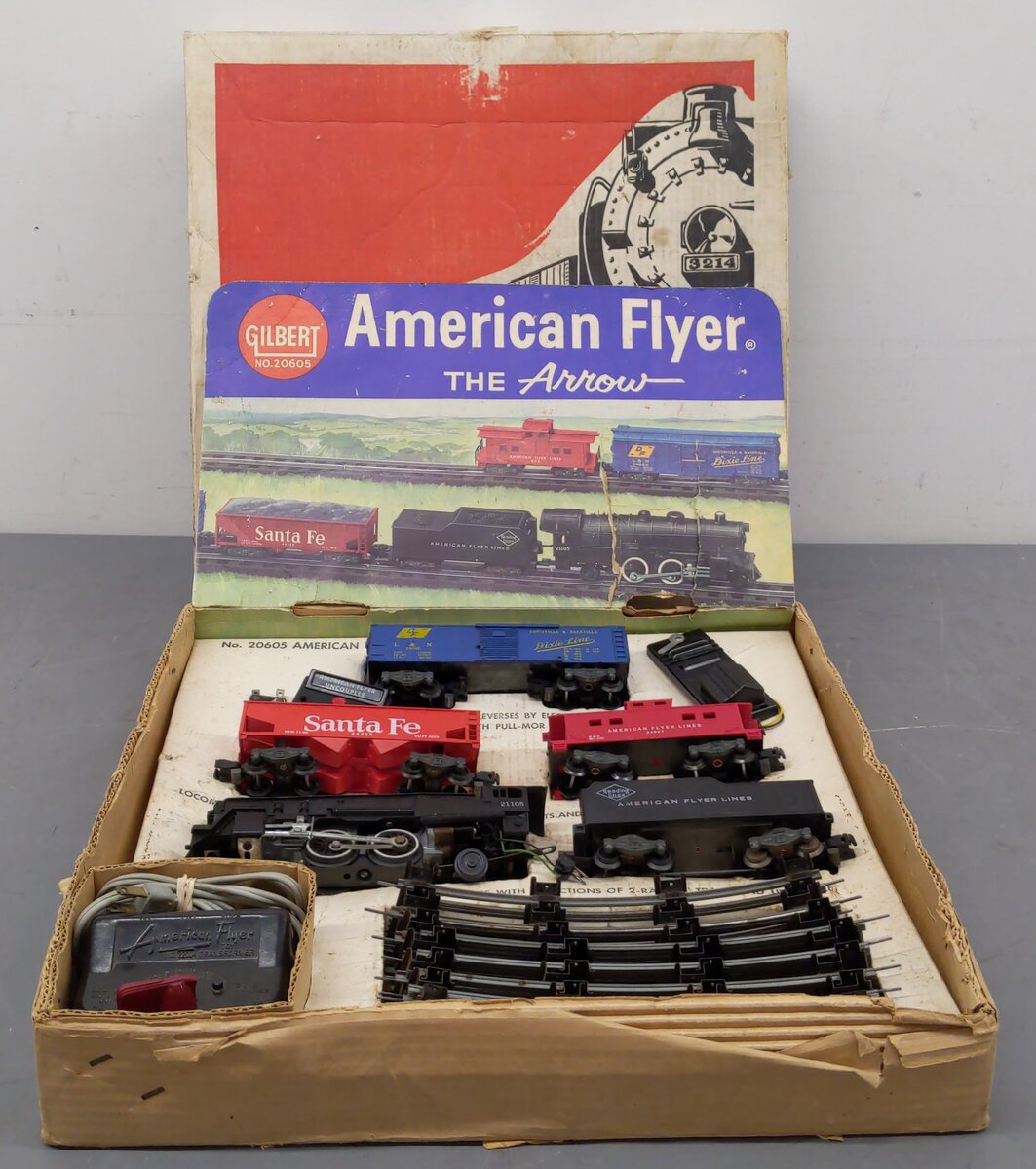 American Flyer 20605 Vintage S The Arrow Train Set VG/Box