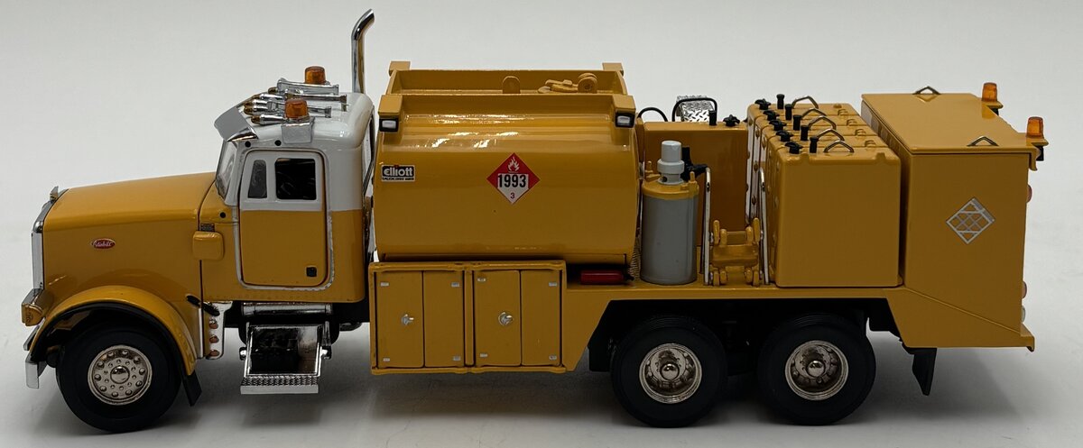 Sword Models SW2041-Y 1:50 Yellow Peterbilt 357 w/Elliot Fuel and Lube Body LN
