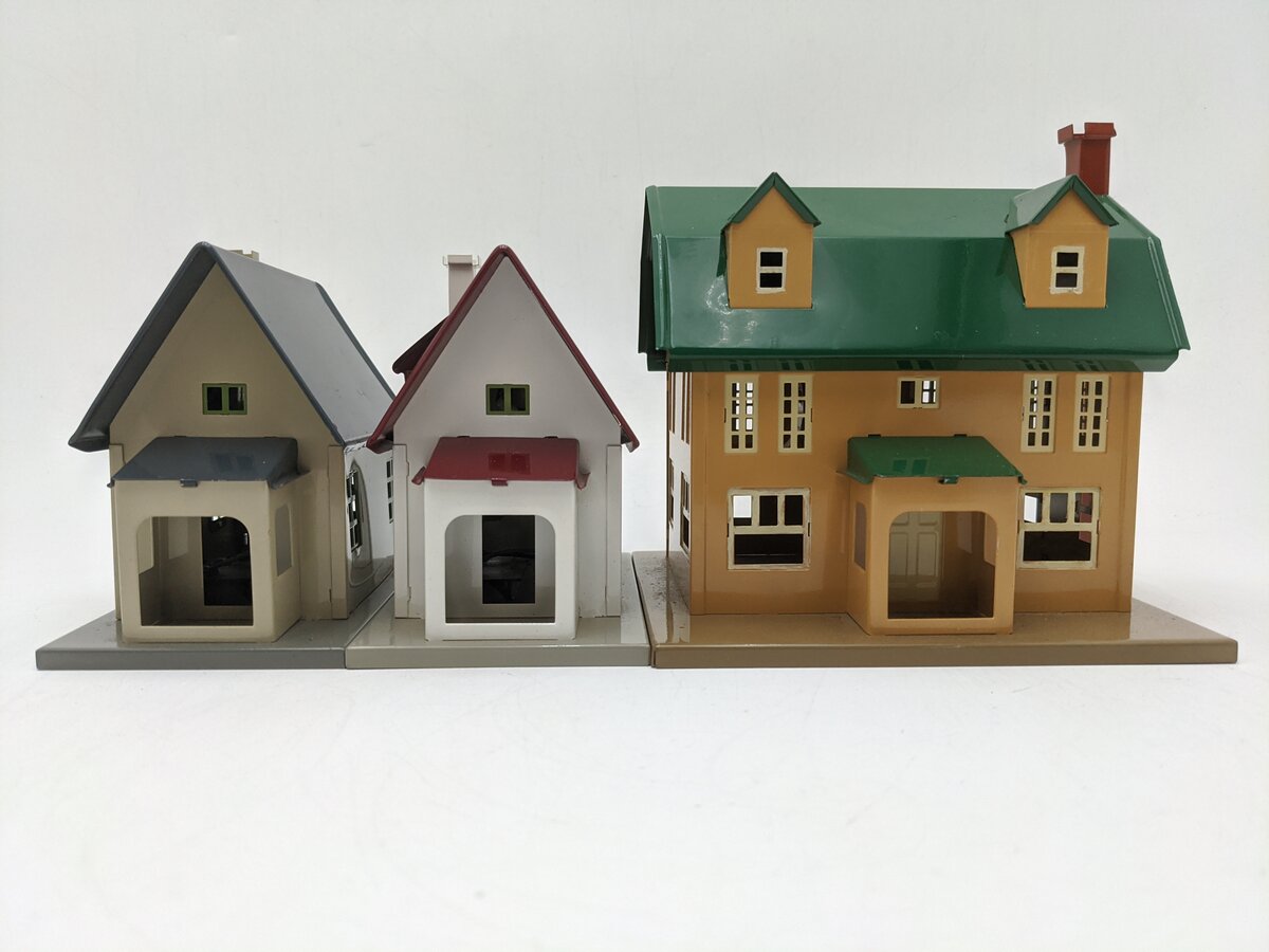 MTH 10-4059 O #192 Tinplate Villa Set (Set of 3) EX