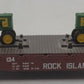 Athearn 81287 HO Scale Rock Island John Deer Flat Car w/ Tractors #90134 EX/Box
