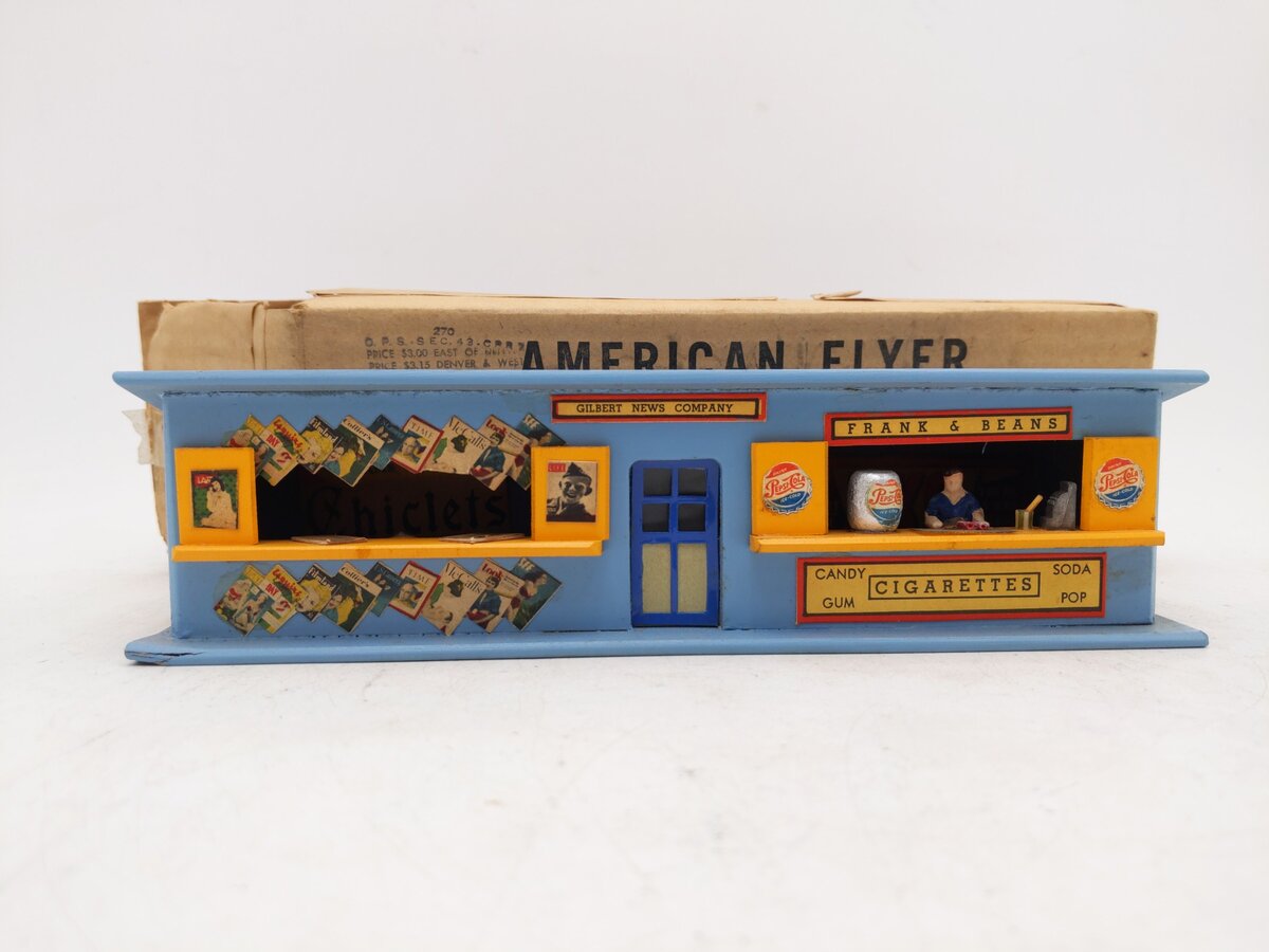 American Flyer 270 Vintage S News & Frank Stand VG/Box