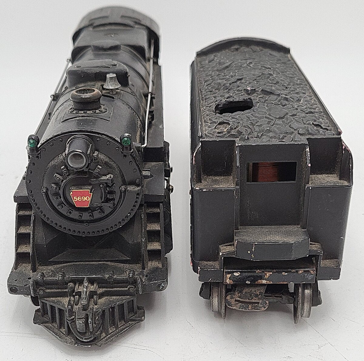 Lionel 2035 Vintage O 2-6-4 Diecast Postwar Steam Locomotive with 6466W Tender VG