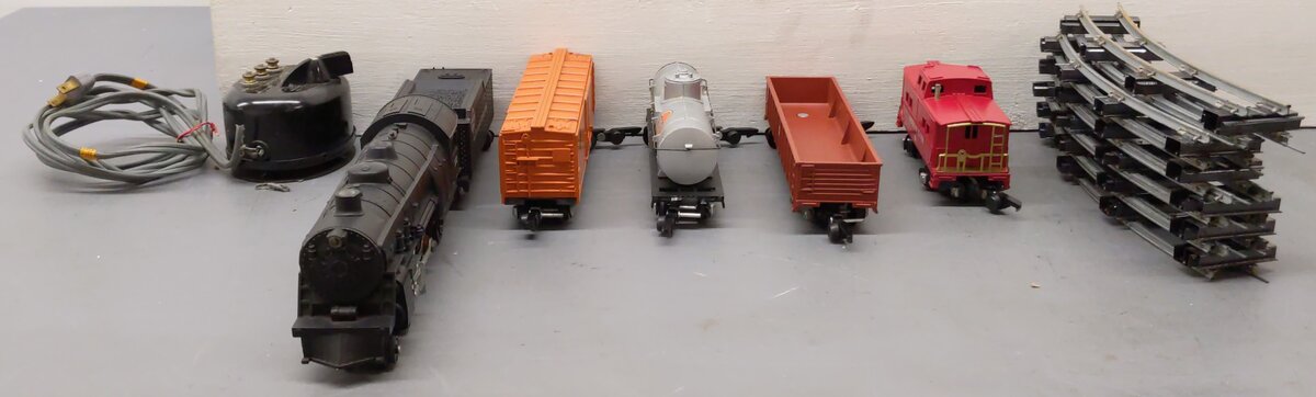 American Flyer 5312T Vintage S Gauge "The Black Diamond" Steam Freight Set VG/Box