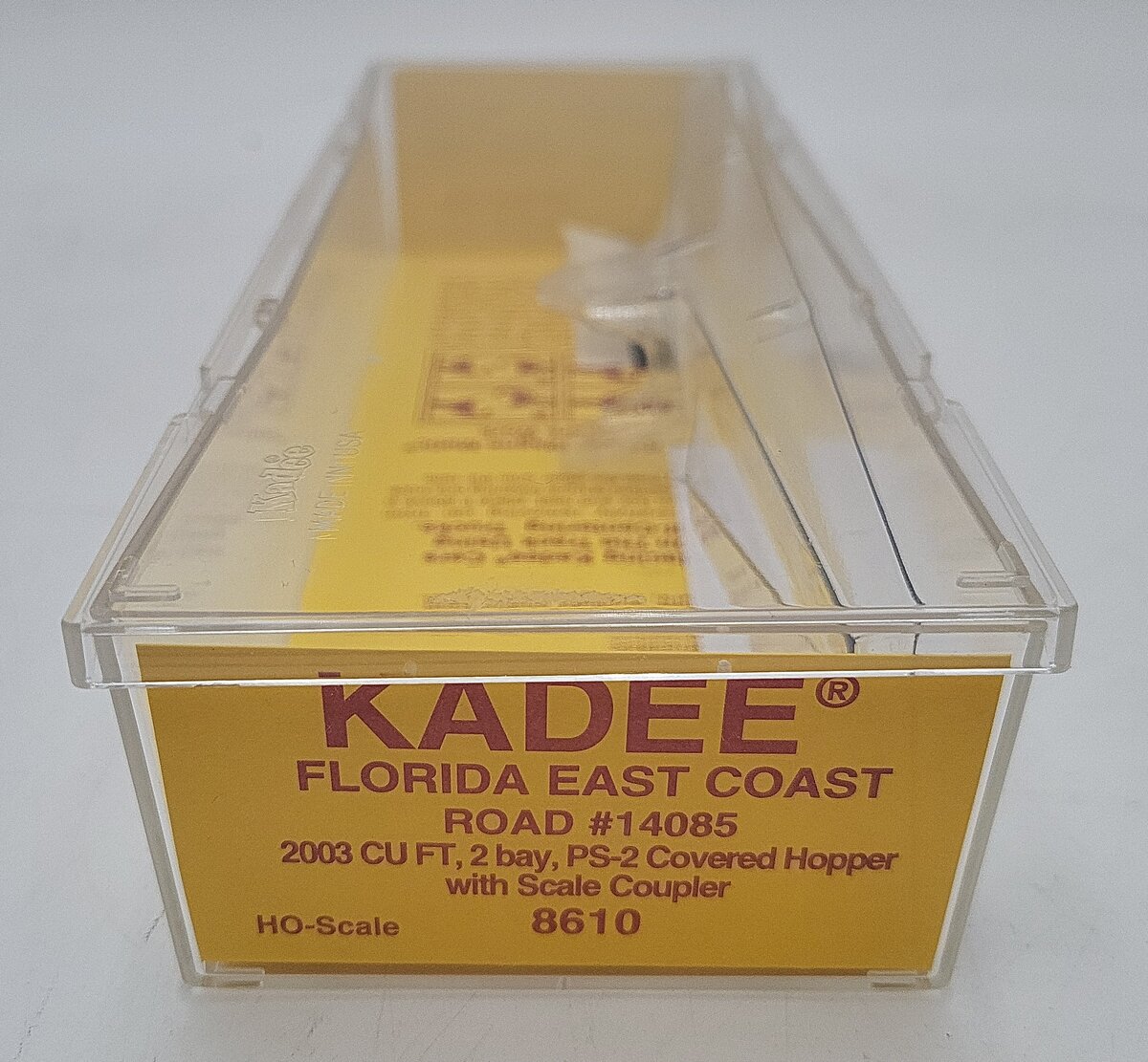 Kadee 8610 HO Scale FEC PS-2 Covered Hopper #14085 EX/Box