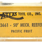 Atlas 3661 N Scale 50' Pacific Fruit Express Mechanical Reefer #300171 EX/Box