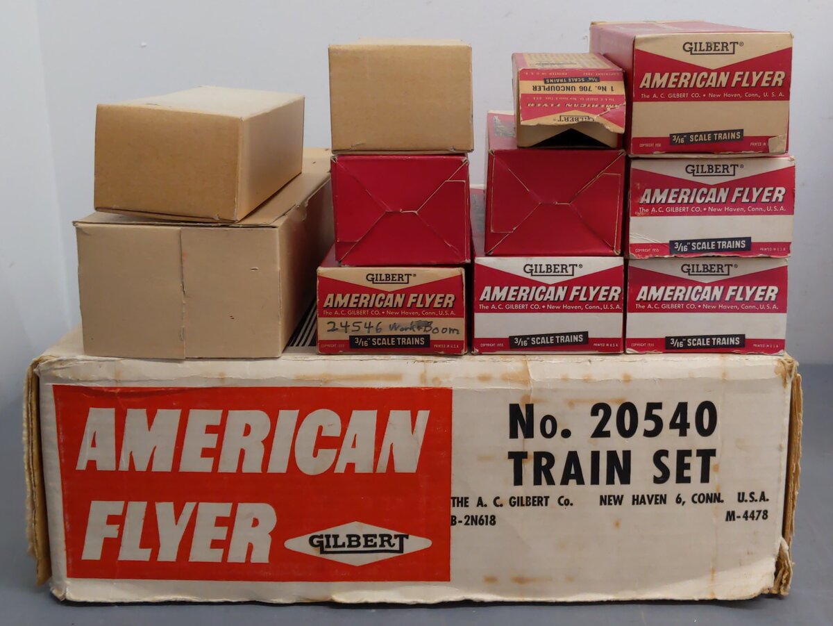 American Flyer 20540 Vintage S Missouri Pacific Merchandiser Freight Train Set EX/Box