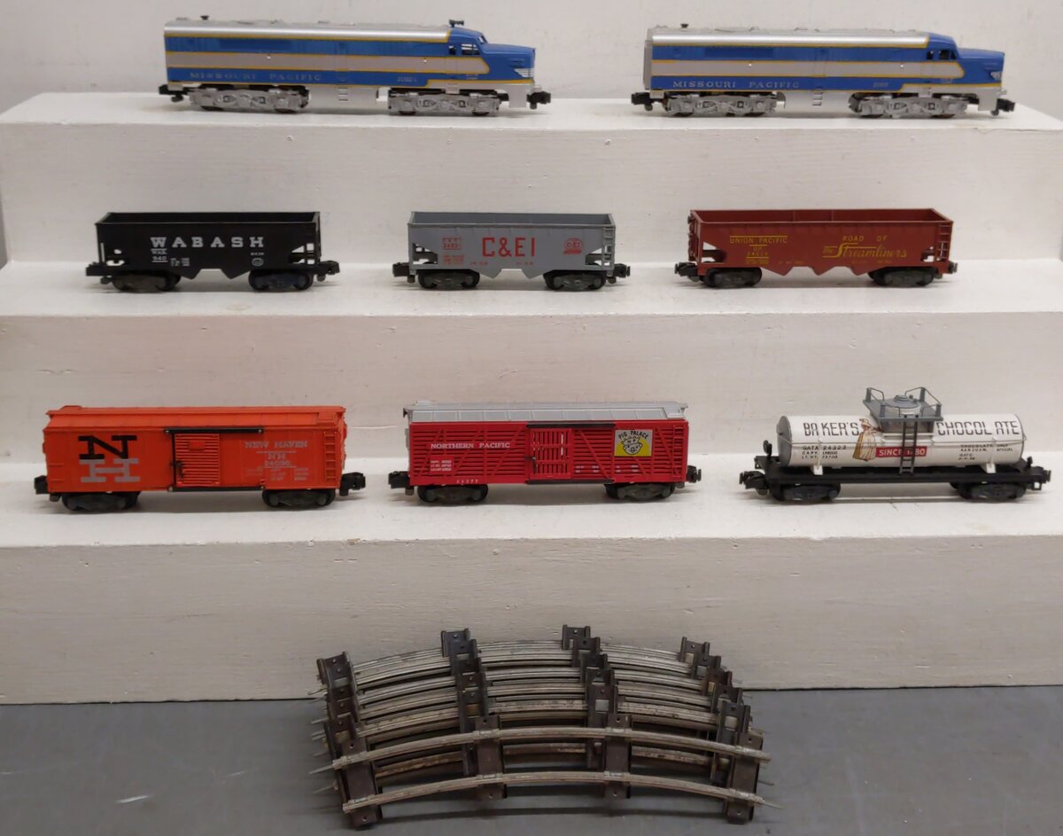 American Flyer 20540 Vintage S Missouri Pacific Merchandiser Freight Train Set EX/Box