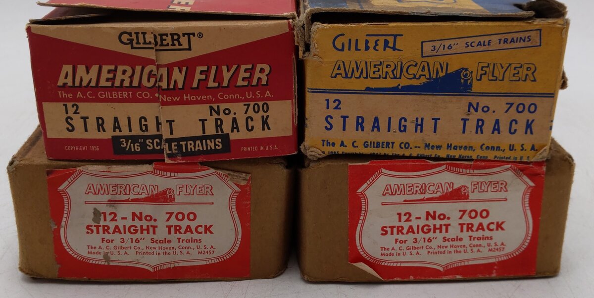 American Flyer 700 Vintage S Straight Track Sections (48) VG/Box