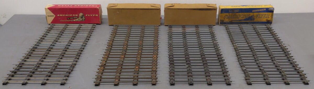 American Flyer 700 Vintage S Straight Track Sections (48) VG/Box