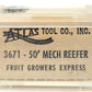 Atlas 3671 N Scale Fruit Growers Express 50' Mechanical Reefer #10000 EX/Box