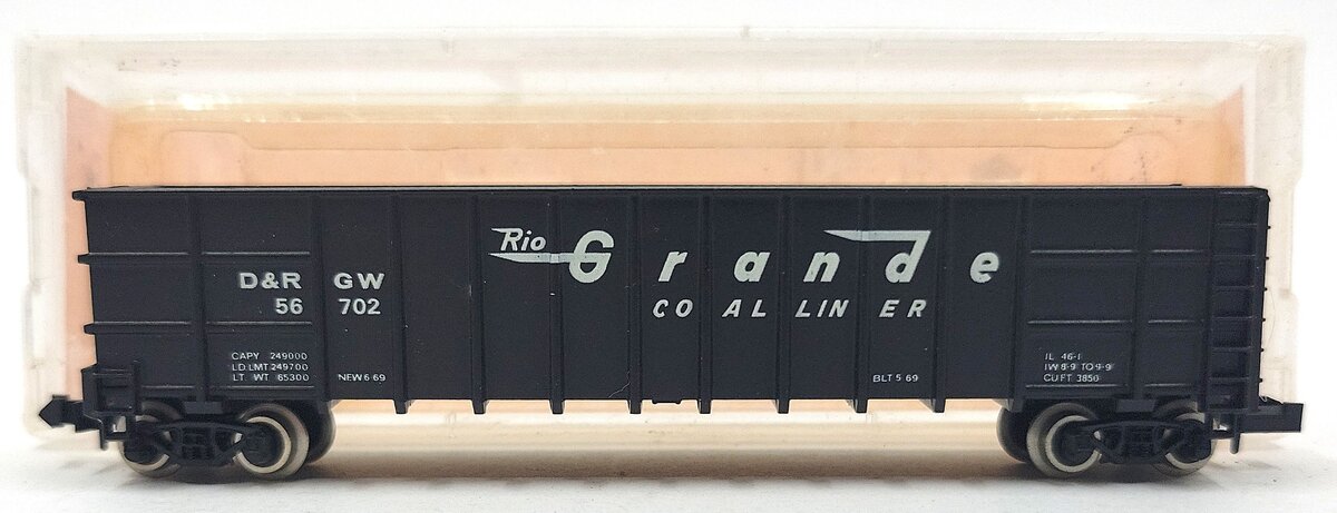 Roundhouse 8103 N Denver & Rio Grande Western Thrall Coal Gondola #56702 EX/Box