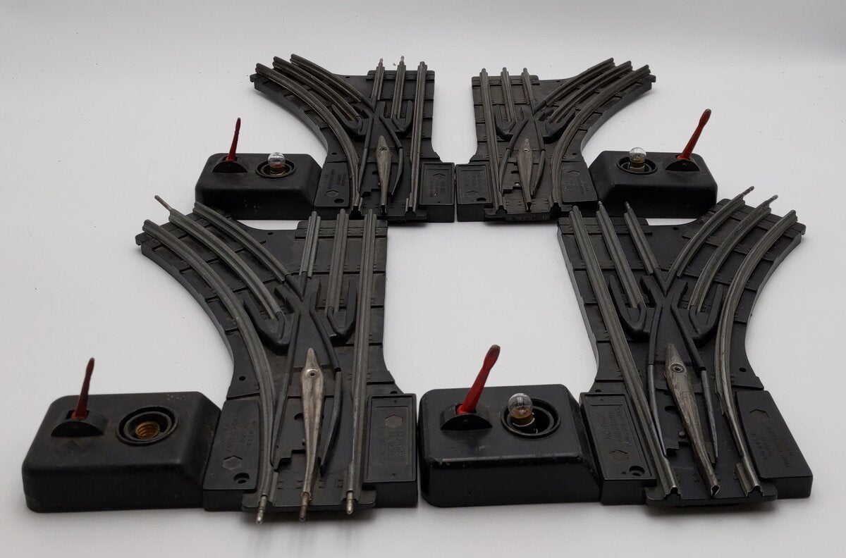 Lionel 042 O Gauge LH/RH Postwar Manual Control Switches (4) VG