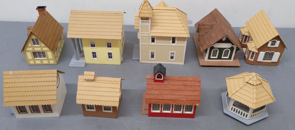 Custom Assorted O Scale Wooden Buildings [9]