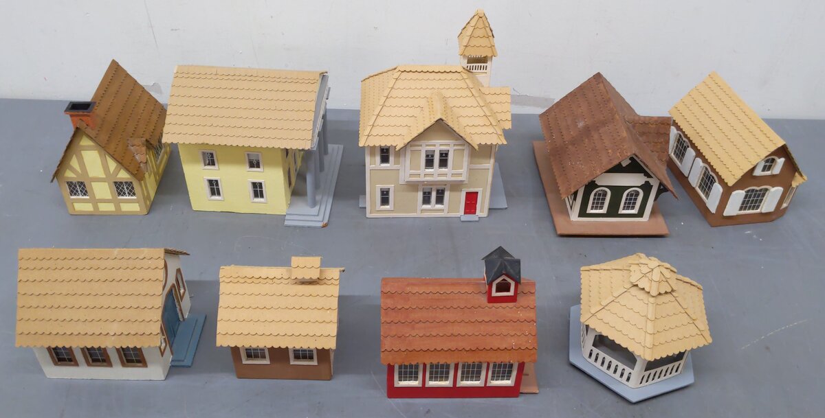 Custom Assorted O Scale Wooden Buildings [9]