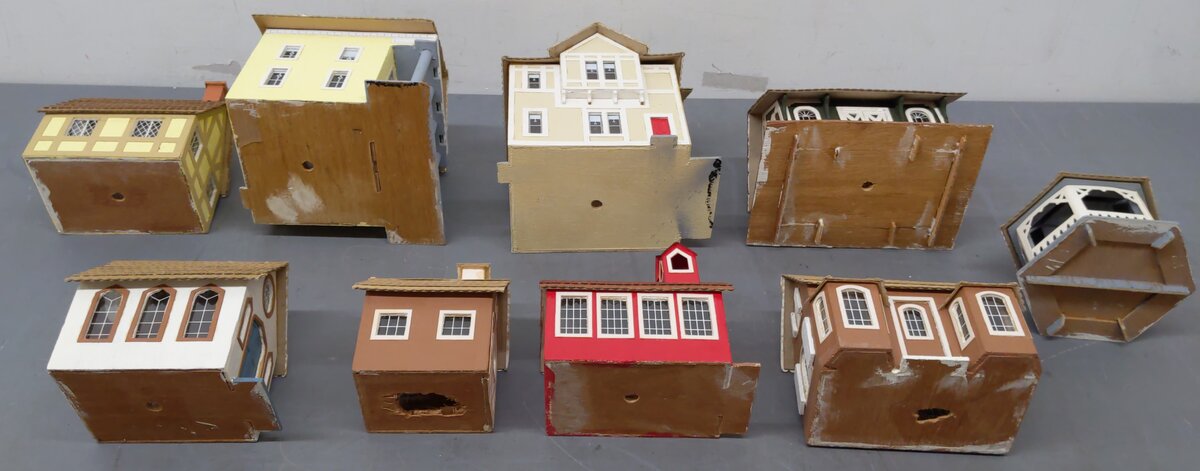 Custom Assorted O Scale Wooden Buildings [9]
