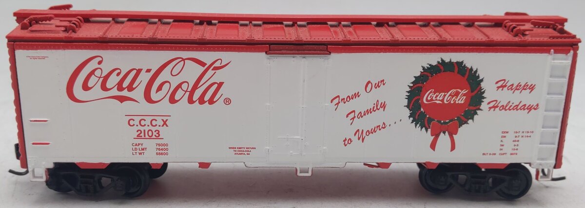 Athearn 8327 HO Coca-Cola 40' Steel Reefer #2103 EX/Box