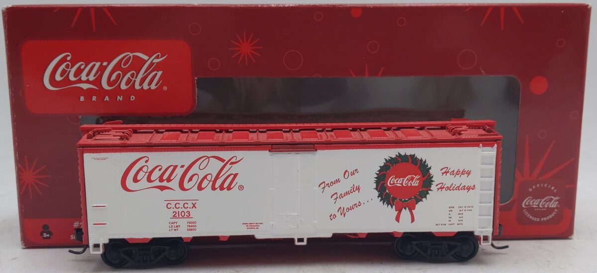 Athearn 8327 HO Coca-Cola 40' Steel Reefer #2103 EX/Box