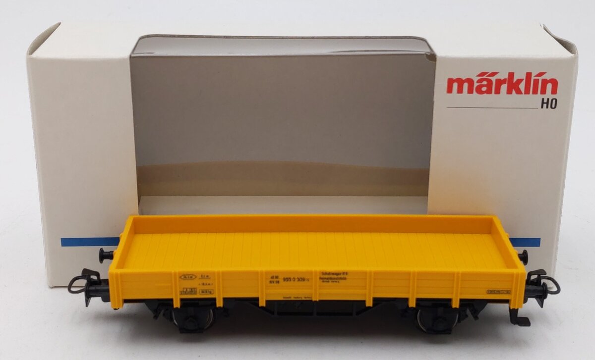 Marklin 4471 HO Scale DB Yellow Low Side Gondola EX/Box