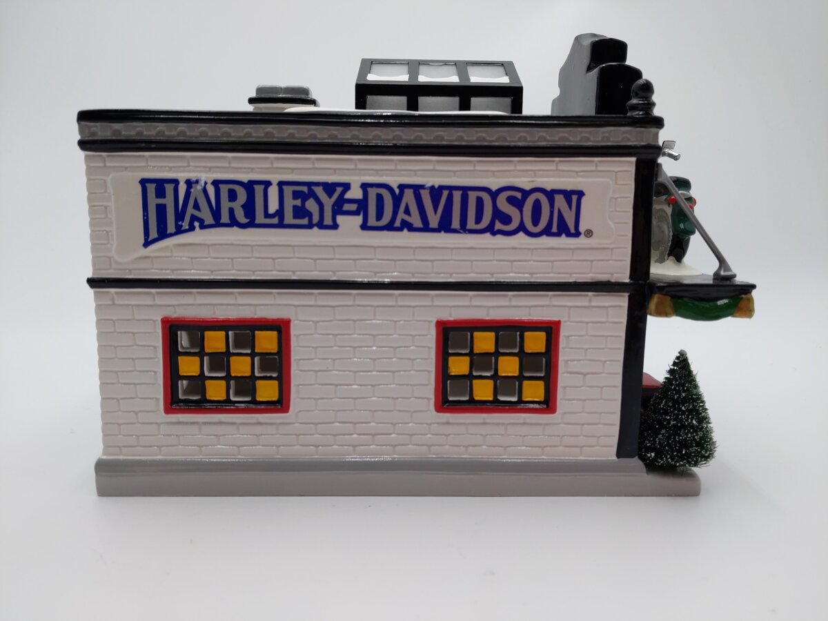 Dept 56 56.54886 Harley Davidson Motorcycle Shop EX/Box